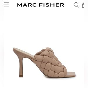 MARC FISHER LTD DAKINA SQUARE TOE SLIDE
TAN LEATHER